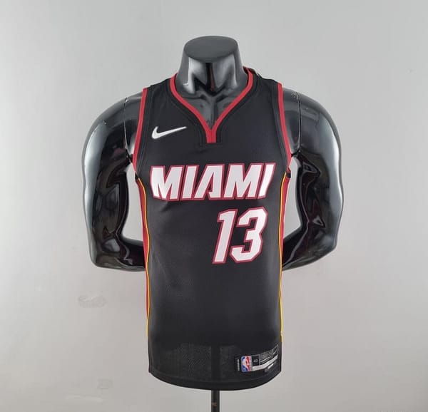 75th Anniversary Miami Heat ADEBAYO#13 Black NBA Jersey
