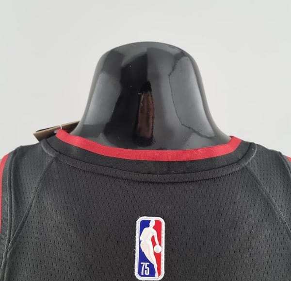 75th Anniversary Miami Heat ADEBAYO#13 Black NBA Jersey - Image 4