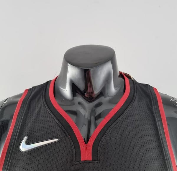 75th Anniversary Miami Heat ADEBAYO#13 Black NBA Jersey - Image 9