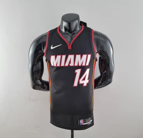 75th Anniversary Miami Heat HERRO#14 Black NBA Jersey