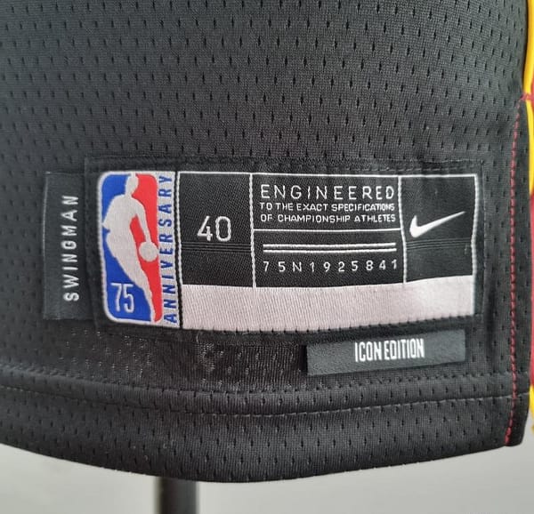 75th Anniversary Miami Heat HERRO#14 Black NBA Jersey - Image 2