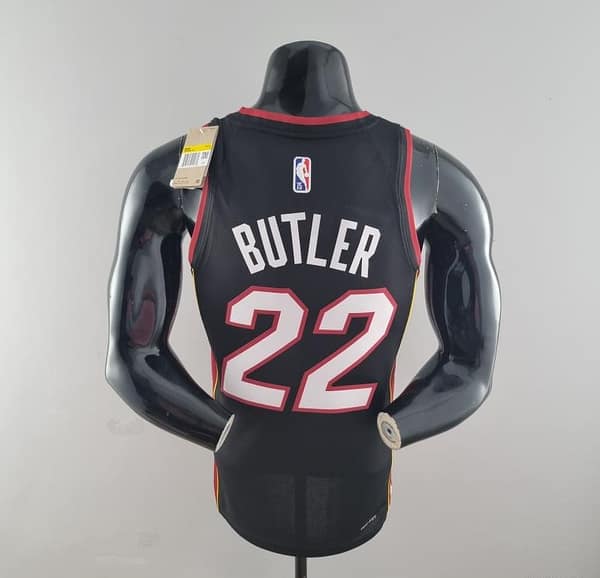 75th Anniversary Miami Heat BUTLER#22 Black NBA Jersey - Image 4