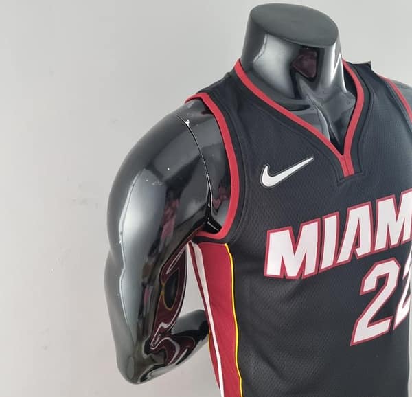 75th Anniversary Miami Heat BUTLER#22 Black NBA Jersey - Image 6