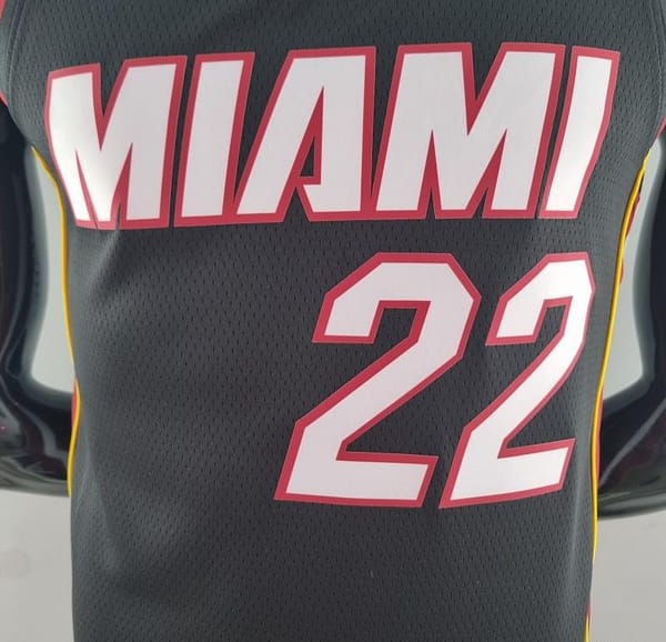 75th Anniversary Miami Heat BUTLER#22 Black NBA Jersey - Image 9