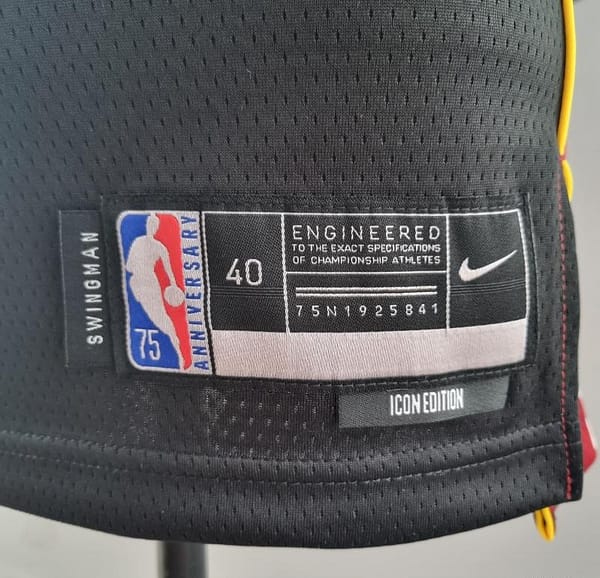 75th Anniversary Miami Heat BUTLER#22 Black NBA Jersey - Image 10