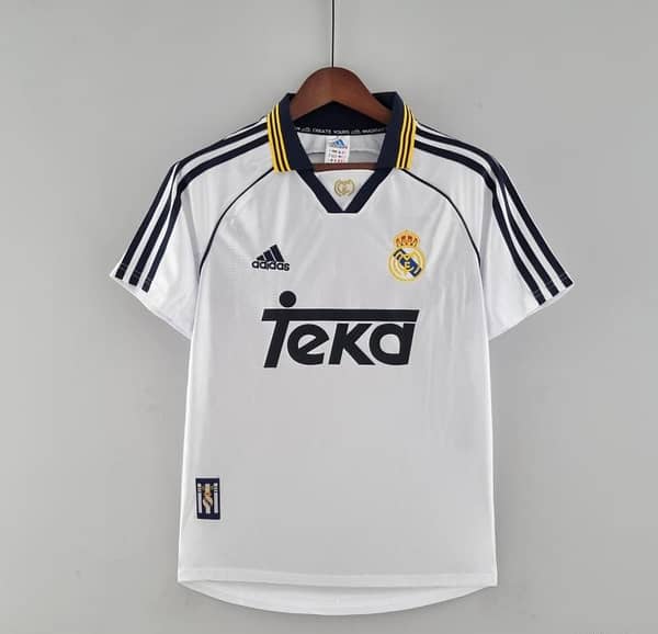 Retro Real Madrid 98/00 Home Soccer Jersey