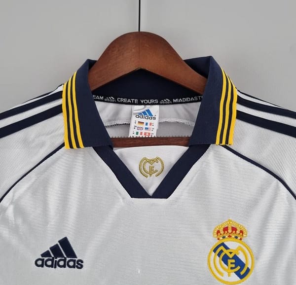 Retro Real Madrid 98/00 Home Soccer Jersey - Image 12