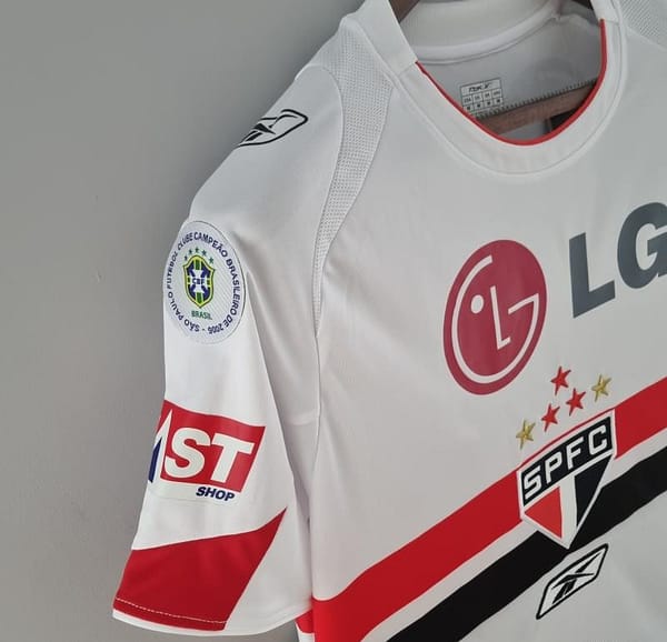 Retro Sao Paulo 2006 Home Soccer Jersey - Image 4