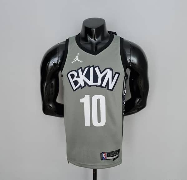 75th Anniversary Simmons #10 Brooklyn Nets City Edition Gray NBA Jersey