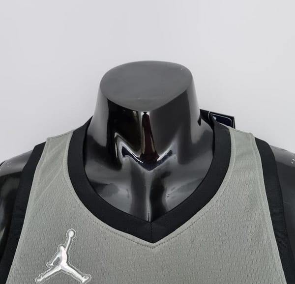 75th Anniversary Simmons #10 Brooklyn Nets City Edition Gray NBA Jersey - Image 6
