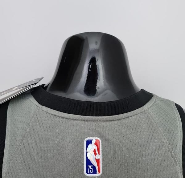 75th Anniversary Harden #13 Brooklyn Nets City Edition Gray NBA Jersey - Image 2