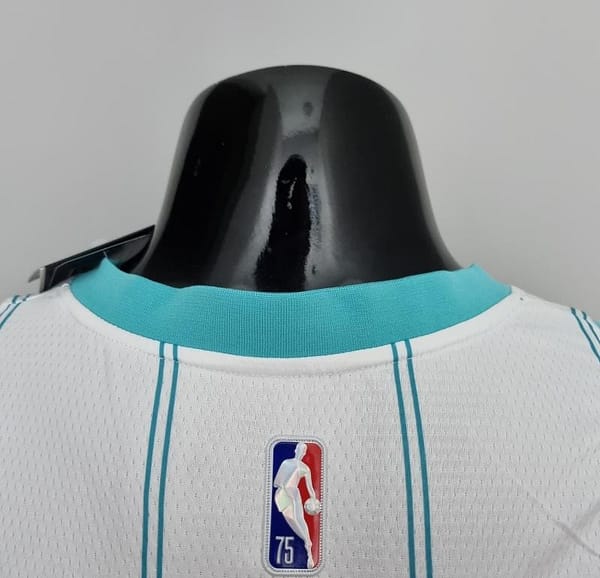 75th Anniversary BALL #1 Charlotte Hornets White NBA Jersey - Image 7