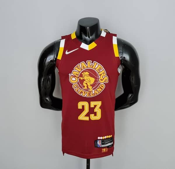 2022 Cleveland Cavaliers JAMES#23 Urban Edition Red NBA Jersey