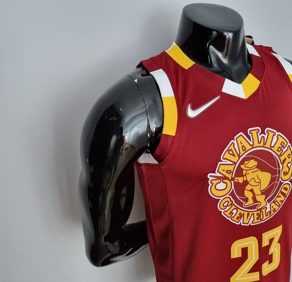 2022 Cleveland Cavaliers JAMES#23 Urban Edition Red NBA Jersey - Image 3