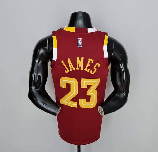2022 Cleveland Cavaliers JAMES#23 Urban Edition Red NBA Jersey - Image 9