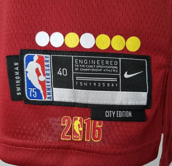 2022 Cleveland Cavaliers Irving#2 Urban Edition Red NBA Jersey - Image 5