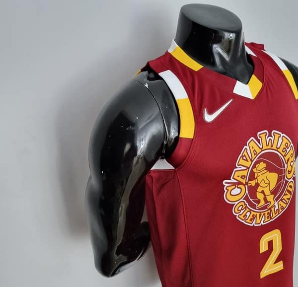 2022 Cleveland Cavaliers Irving#2 Urban Edition Red NBA Jersey - Image 6