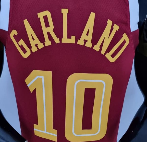 2022 Cleveland Cavaliers GARLAND#10 Urban Edition Red NBA Jersey - Image 3