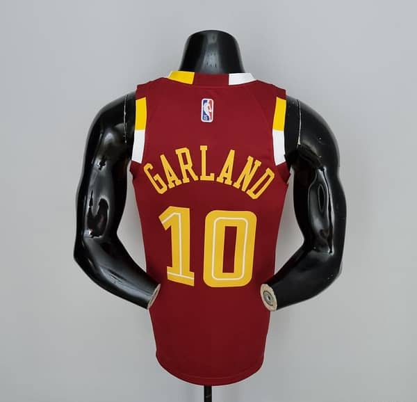 2022 Cleveland Cavaliers GARLAND#10 Urban Edition Red NBA Jersey - Image 4