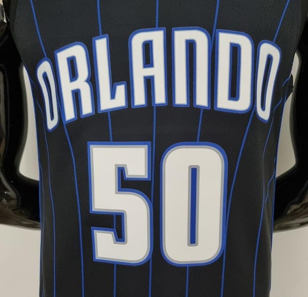 75th Anniversary Anthony#50 Orlando Magic Black NBA Jersey - Image 7