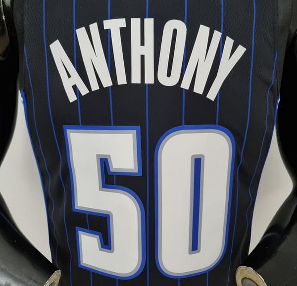 75th Anniversary Anthony#50 Orlando Magic Black NBA Jersey - Image 9