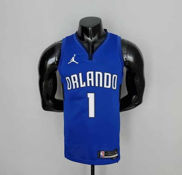 75th Anniversary McGrady #1 Orlando Magic Blue NBA Jersey