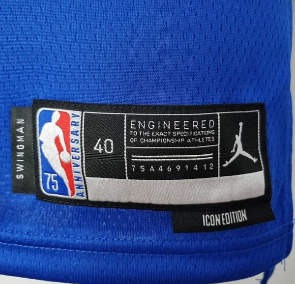 75th Anniversary McGrady #1 Orlando Magic Blue NBA Jersey - Image 6