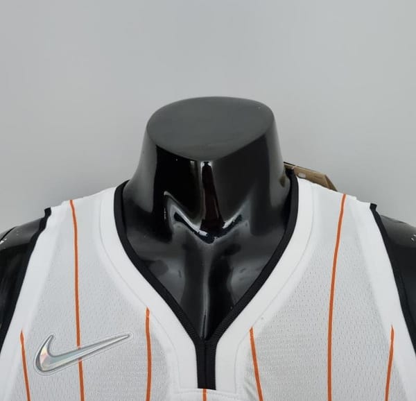 75th Anniversary Orlando Magic McGrady #1 White And Orange NBA Jersey - Image 6