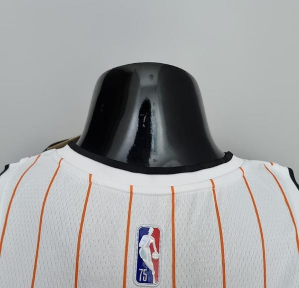 75th Anniversary Orlando Magic McGrady #1 White And Orange NBA Jersey - Image 8
