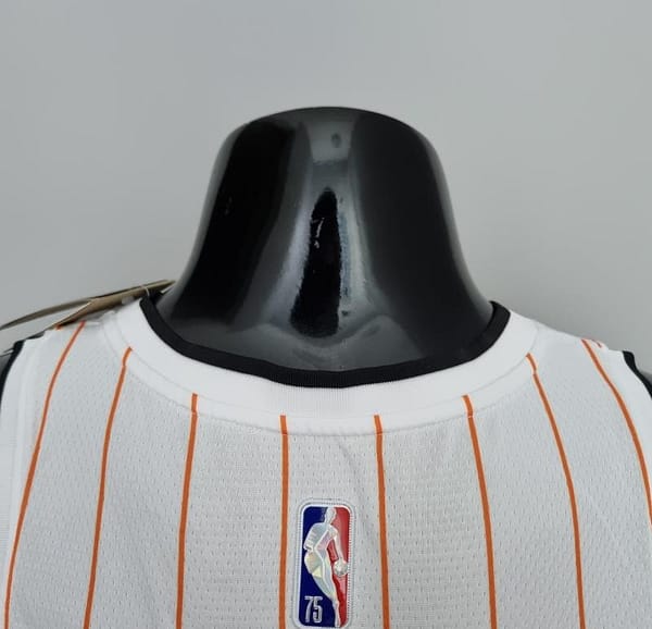 75th Anniversary Orlando Magic Fultz #20 White Orange NBA Jersey - Image 2