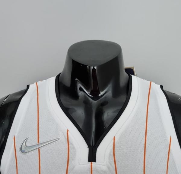 75th Anniversary Orlando Magic Fultz #20 White Orange NBA Jersey - Image 7