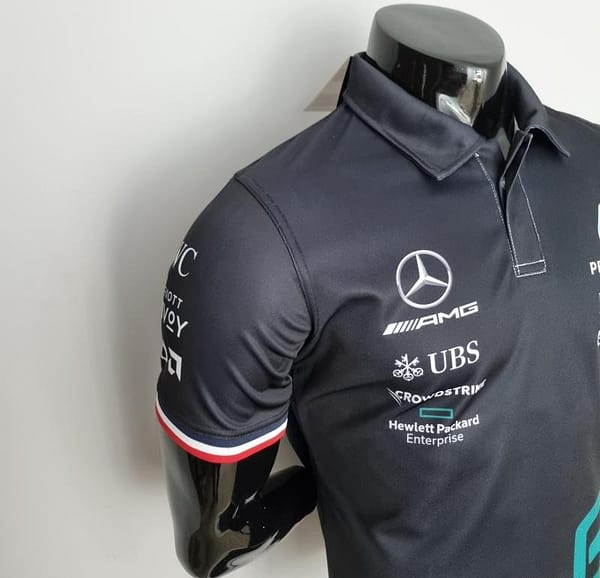 2022 F1 Formula One; Mercedes Benz #63 Polo Black - Image 3