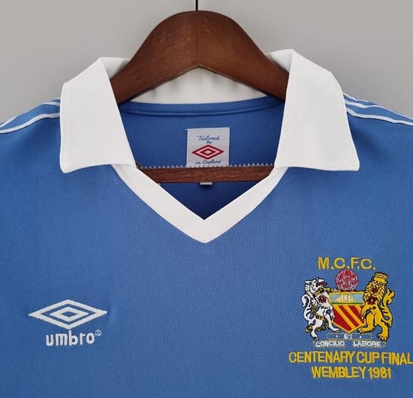 Retro Manchester City 81/82 Home Soccer Jersey - Image 9