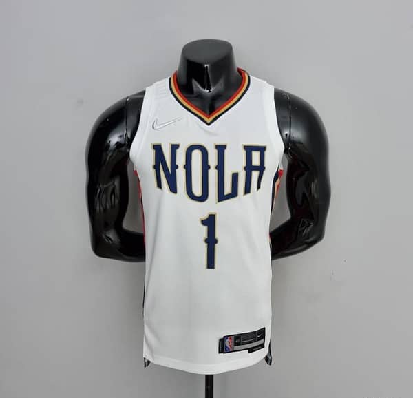 2022 New Orleans Pelicans City Edition Williams #1 White NBA Jersey