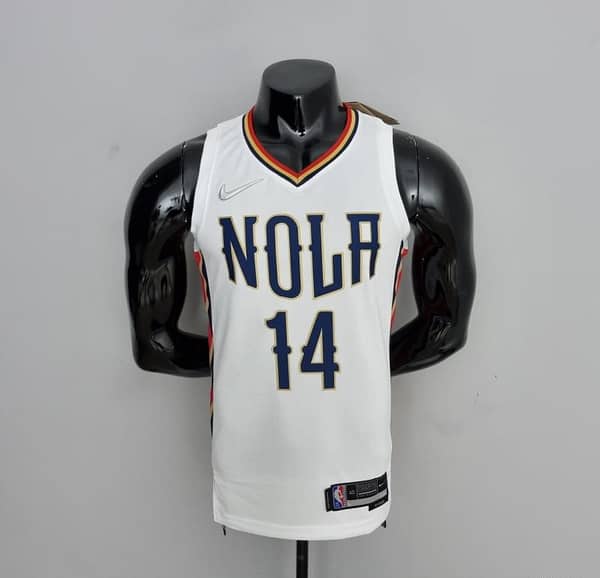 2022 New Orleans Pelicans Ingram#14 City Edition Williams #1 White NBA Jersey