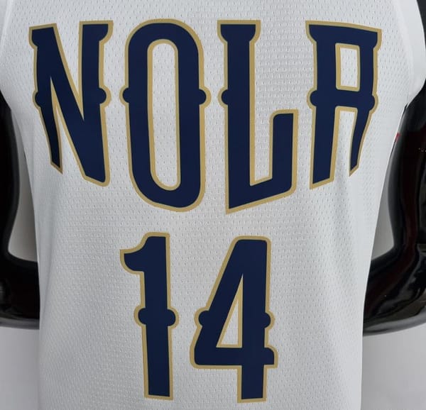 2022 New Orleans Pelicans Ingram#14 City Edition Williams #1 White NBA Jersey - Image 7