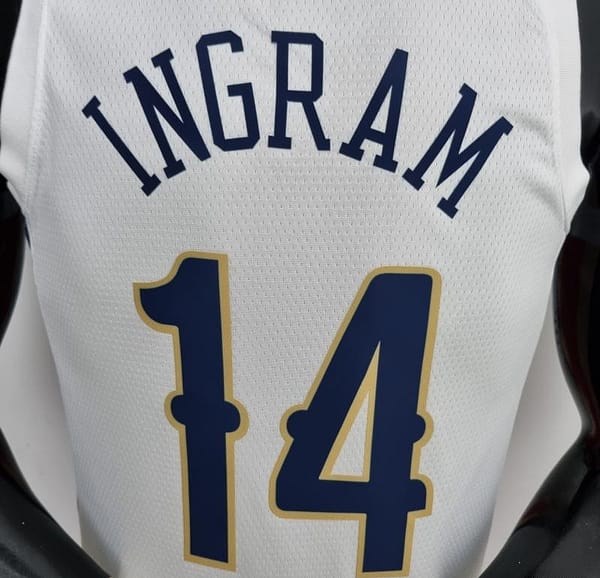 2022 New Orleans Pelicans Ingram#14 City Edition Williams #1 White NBA Jersey - Image 9