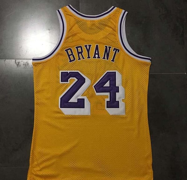 Men's Kobe Bryant Yellow Retro Classic Team Jersey - Image 3