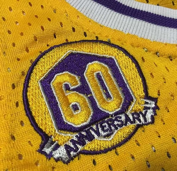 Men's Kobe Bryant Yellow Retro Classic Team Jersey - Image 7
