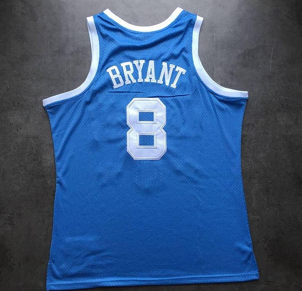 Men's Kobe Bryant Blue Retro Classic Team Jersey - Image 5