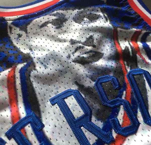 Men's Allen Iverson White Retro Classic Team Jersey - Image 8