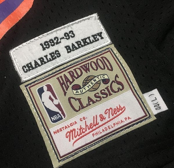Men's Charles Barkley Black Retro Classic Team Jersey - Image 6