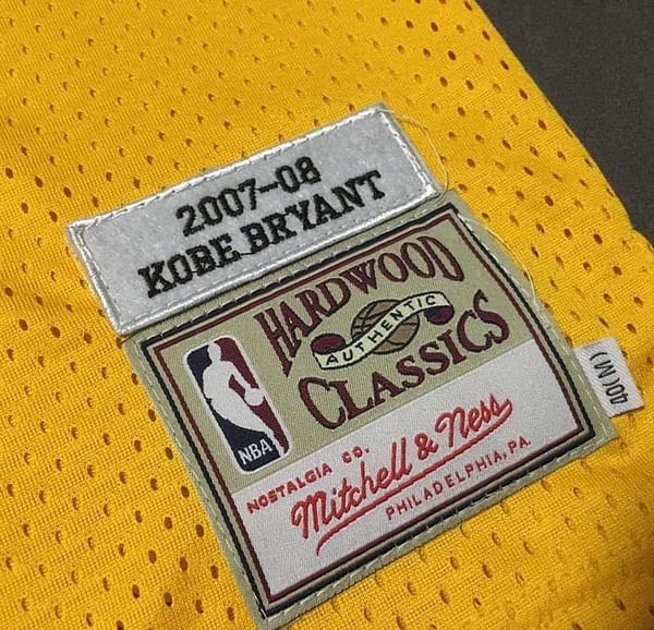 Men's Kobe Bryant Yellow Retro Classic Team Jersey - Image 11