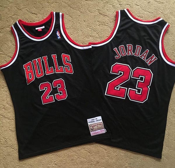 Men's Michael Jordan Black Retro Classic Team Jersey