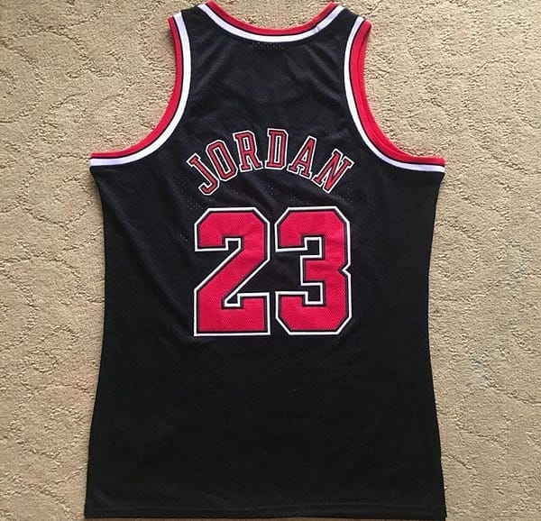 Men's Michael Jordan Black Retro Classic Team Jersey - Image 10