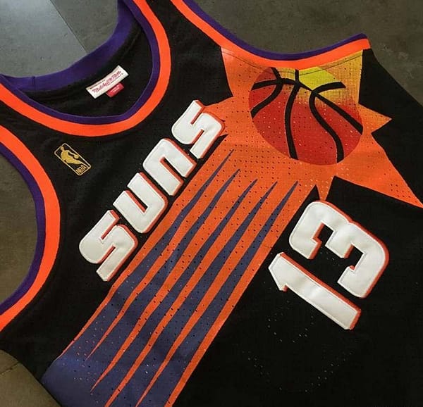 Men's Steve Nash Black Retro Classic Team Jersey - Image 2