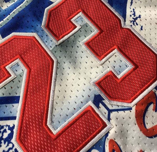 Men's Michael Jordan White Retro Classic Team Jersey - Image 5