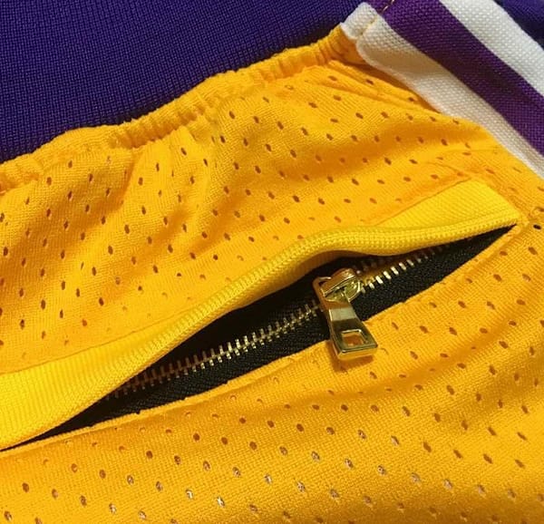 Men's Yellow Retro Classic Team Shorts - Image 6