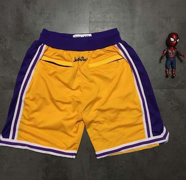 Men's Yellow Retro Classic Team Shorts - Image 7