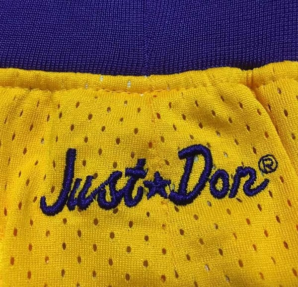 Men's Yellow Retro Classic Team Shorts - Image 9